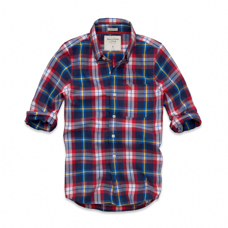 Abercrombie Fitch Hombres Necesidad Algodón Camisa AF6910